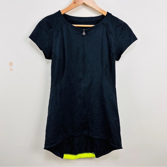 Lululemon Athletica Black Fitted Cap Sleeve T-Shirt - Picture 4 of 9